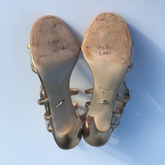 Diane Von Furstenberg Viola Metallic TStrap Sandal - Picture 4 of 8